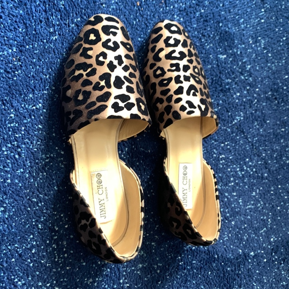 Jimmy choo velvet jacquard loafers